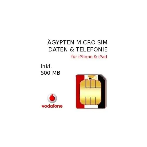 Ägypten Prepaid 500 MB Daten- und Telefonie MICRO-SIM Karte #1