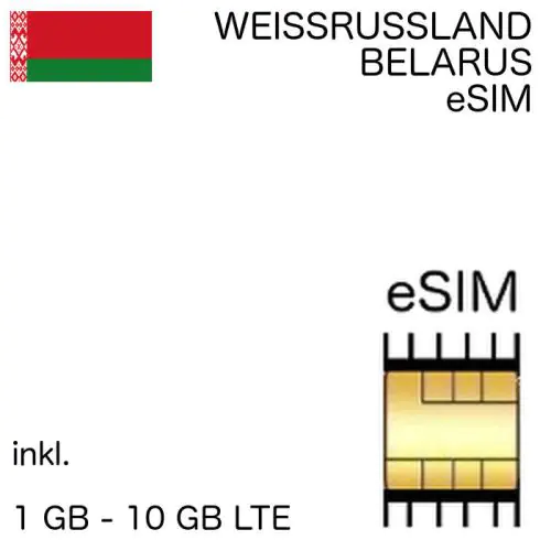 weissrussische eSIM Weissrussland