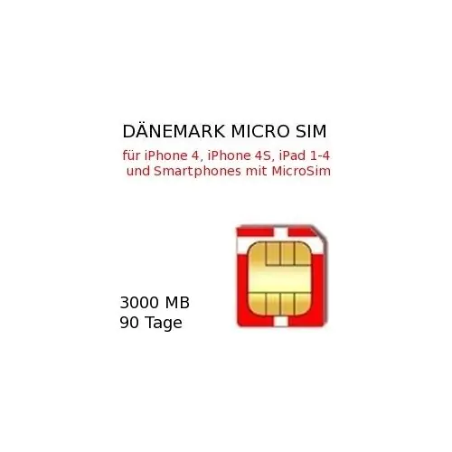 Daenemark micro sim