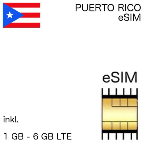 puertorikanische eSIM Puerto Rico