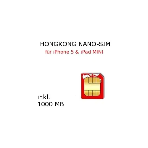 Hongkong NANO SIM