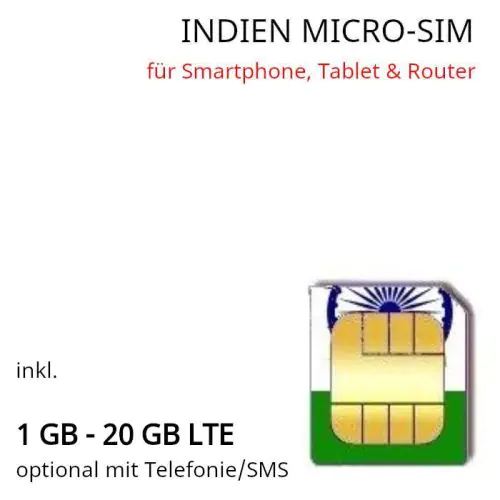 Indien Micro SIM
