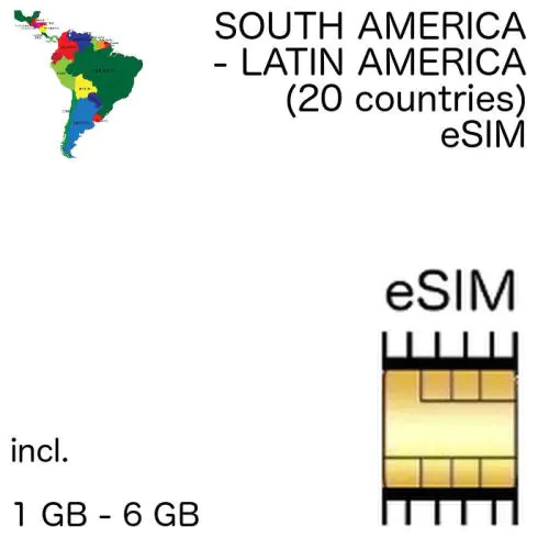 south america eSIM Latin America