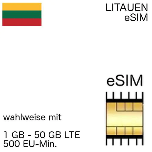 Litauische eSIM Litauen