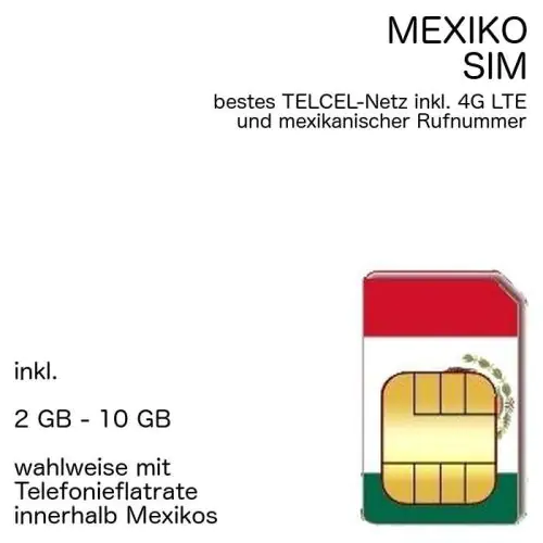 Mexiko SIM TELCEL