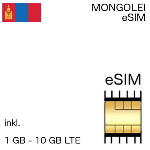 Mongolische eSIM Mongolei