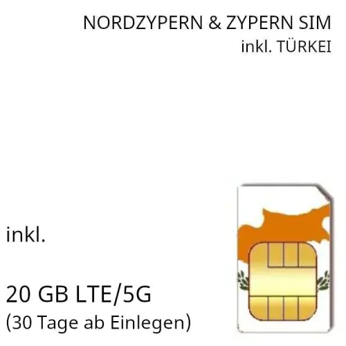 Nordzypern und Zypern SIM / eSIM inkl. 20 GB LTE/5G