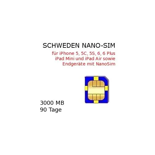 Schweden NANO-SIM