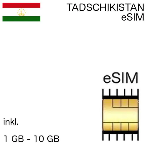 Tadschikische eSIM Tadschikistan