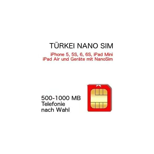 Tuerkei nano sim