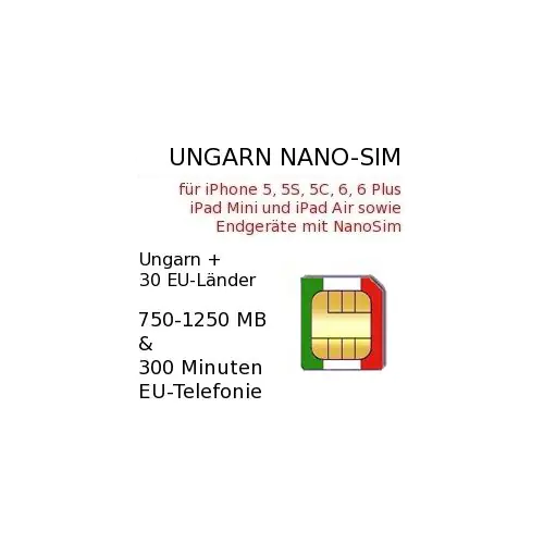 Ungarn Nano Sim