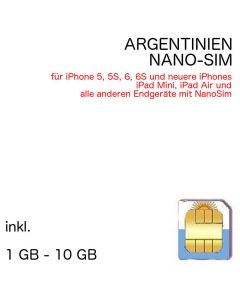 Argentinien NANO SIM