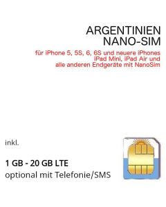 Argentinien NANO SIM