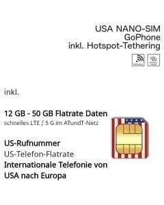 USA NANO (ATundT) NANO-SIM Prepaid