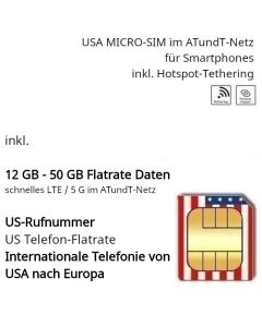 USA MICRO-SIM ATundT Prepaid