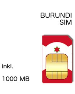 Burundi Prepaid SIM inkl. 1000 MB