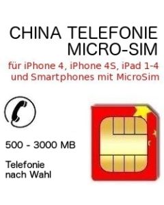 China Telefonie MICRO-SIM