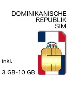 DOMINIKANISCHE REPUBLIK PREPAID SIM (DOM-REP)