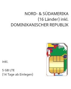 Südamerika - Nordamerika SIM