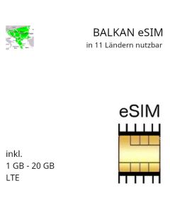 Balkan eSIM (11 Länder)