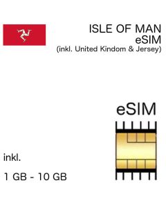 Isle of Man eSIM inkl. 3 GB - 10 GB (10 - 30 Tage optional mit Nachbarländern)