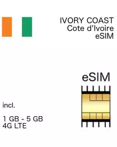 Côte d’Ivoire eSIm Ivory Coast