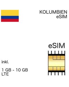 kolumbianische eSIM Kolumbien