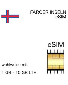 Färöische eSIM Färöer Inseln