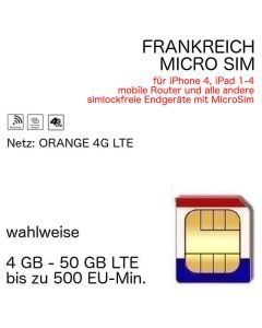 Frankreich MICROSIM Orange