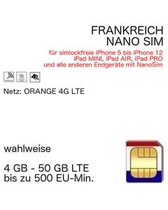 Frankreich NANOSIM Orange