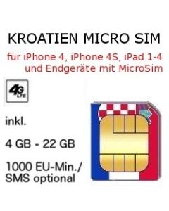 Kroatien MICRO SIM