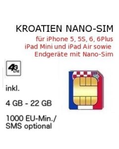 Kroatien NANO SIM