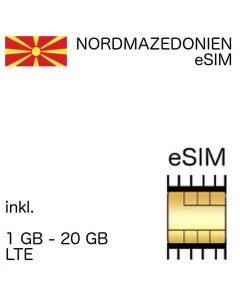 Mazedonien eSIM Nordmazedonien