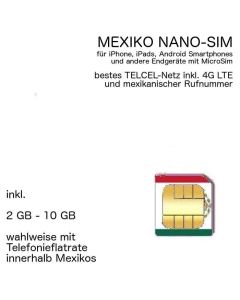 Mexiko Nano Sim