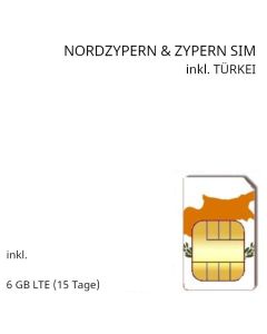 Nordzypern und Zypern SIM / eSIM inkl. 6 GB LTE