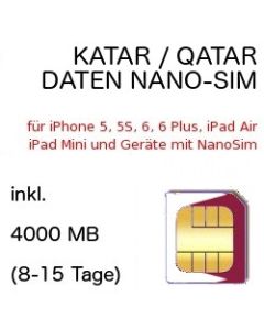 Katar nano-SIM Qatar