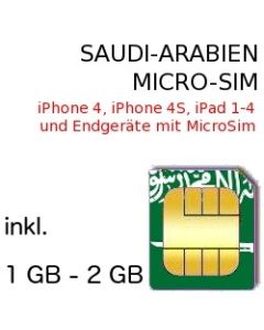 Saudi-Arabien MICRO SIM