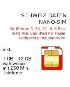 Schweiz Nano SIM