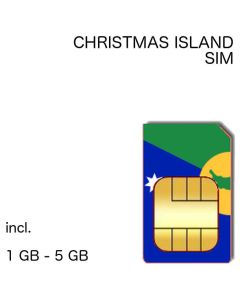 Christmas Island  SIM incl. 1 GB - 5 GB