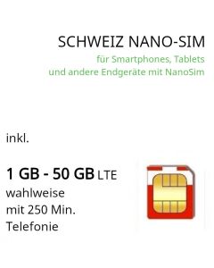 Schweiz Nano SIM