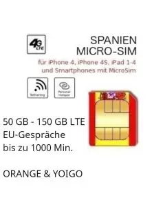 Spanien Micro SIM