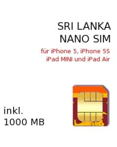 Sri Lanka NANO SIM