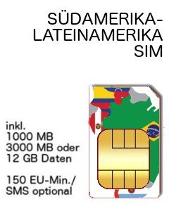 Suedamerika SIM