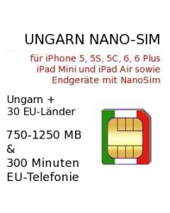 Ungarn Nano Sim