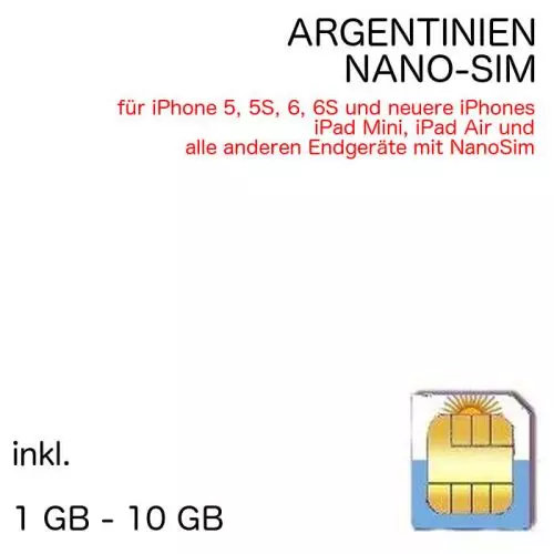 Argentinien NANO SIM