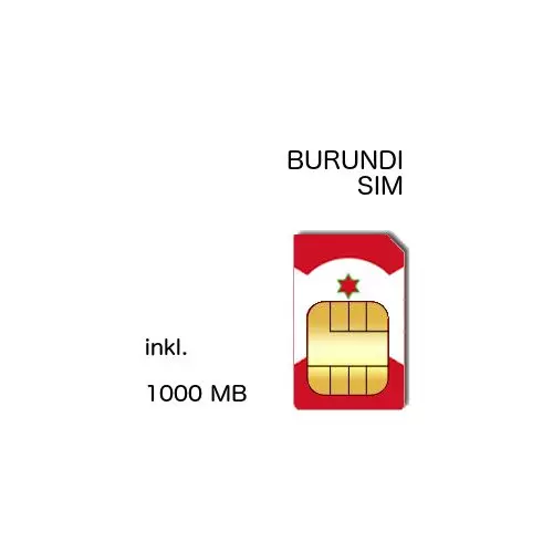Burundi Prepaid SIM inkl. 1000 MB
