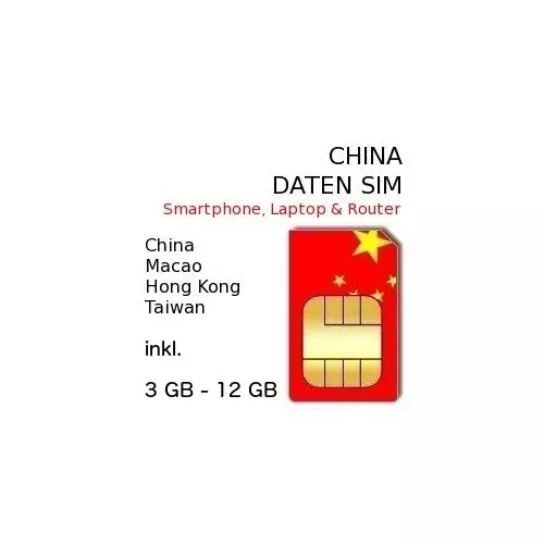 China SIM inkl. Macao + Tibet
