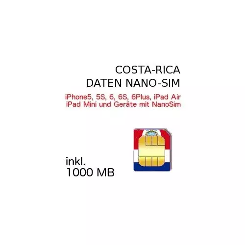 Costa Rica NANO-SIM