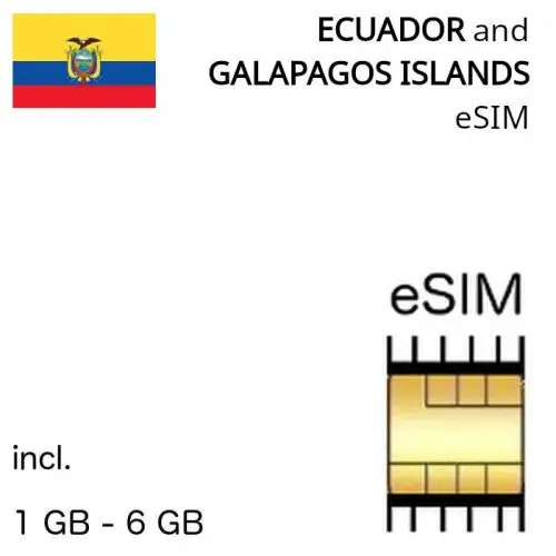 ecuadorian eSIM Ecuador and Galapagos Islands