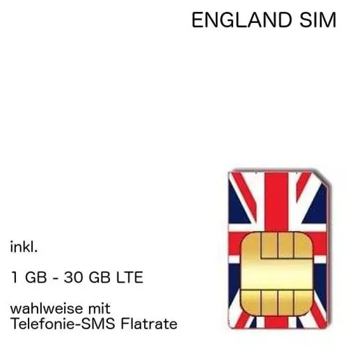 England SIM UK englisch